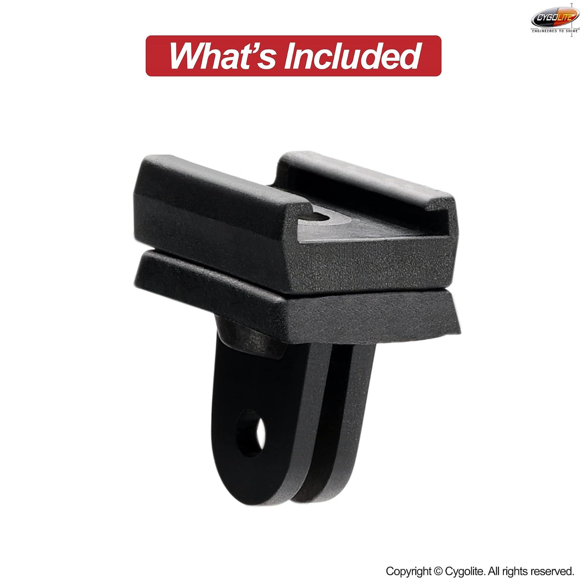 Cygolite - Adaptador de luz para Faros Delanteros de Bicicleta de la Serie Velocity, Ranger, Expilion, Metro y Streak, Compatible con GoPro