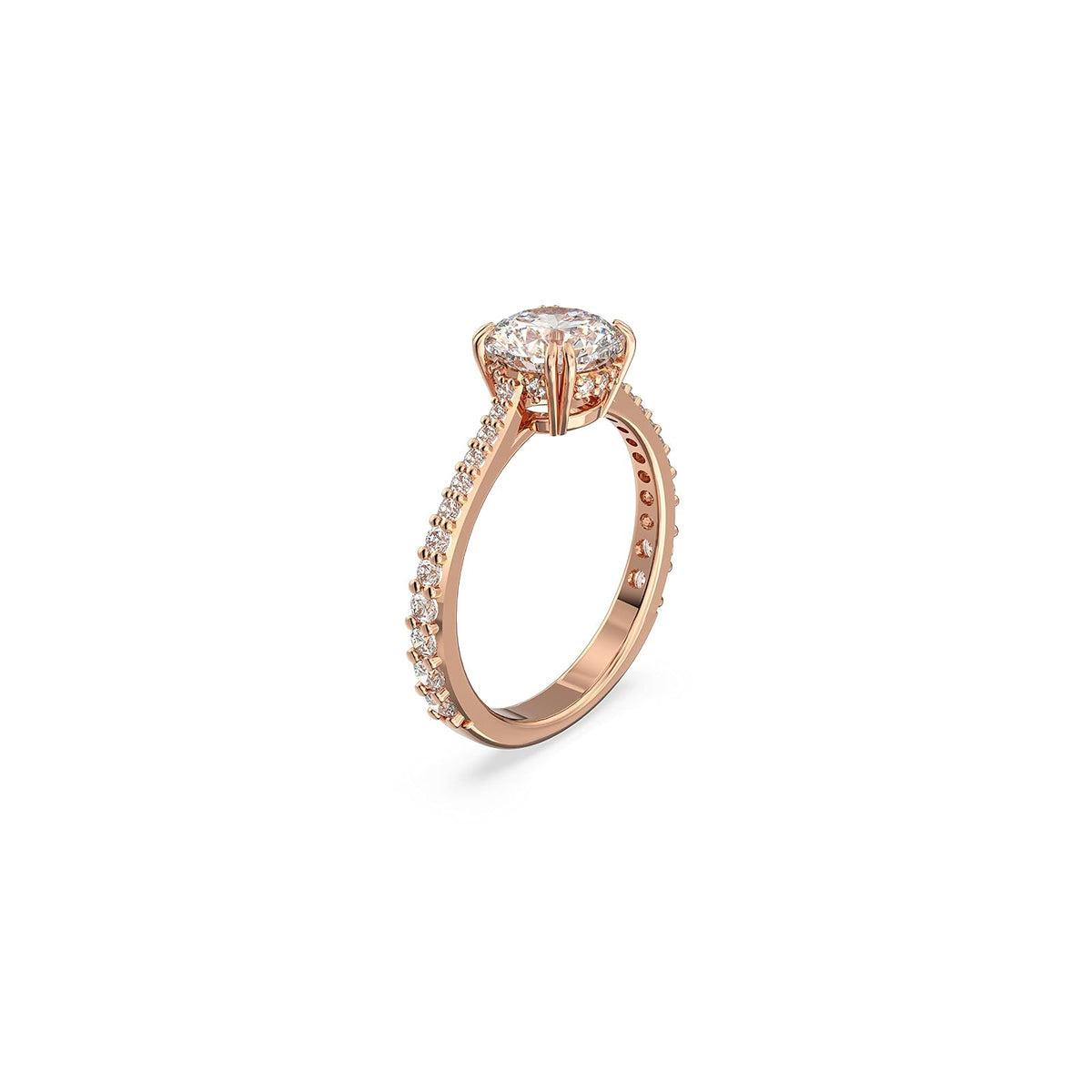 Swarovski Constella Cocktail Ring Jewelry Collection, Princess Cut, Clear Crystals