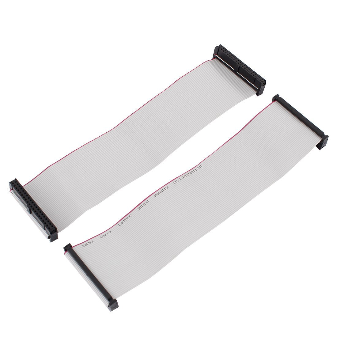 uxcell - Cable plano IDE de 2,54 mm, 40 pines hembra a hembra, 20 cm, 2 unidades
