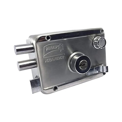 Phillips - Reserveage Nutrition Cerradura de Sobreponer HS 4100 AS6 Insta Fácil Izquierda Acero Inoxidable