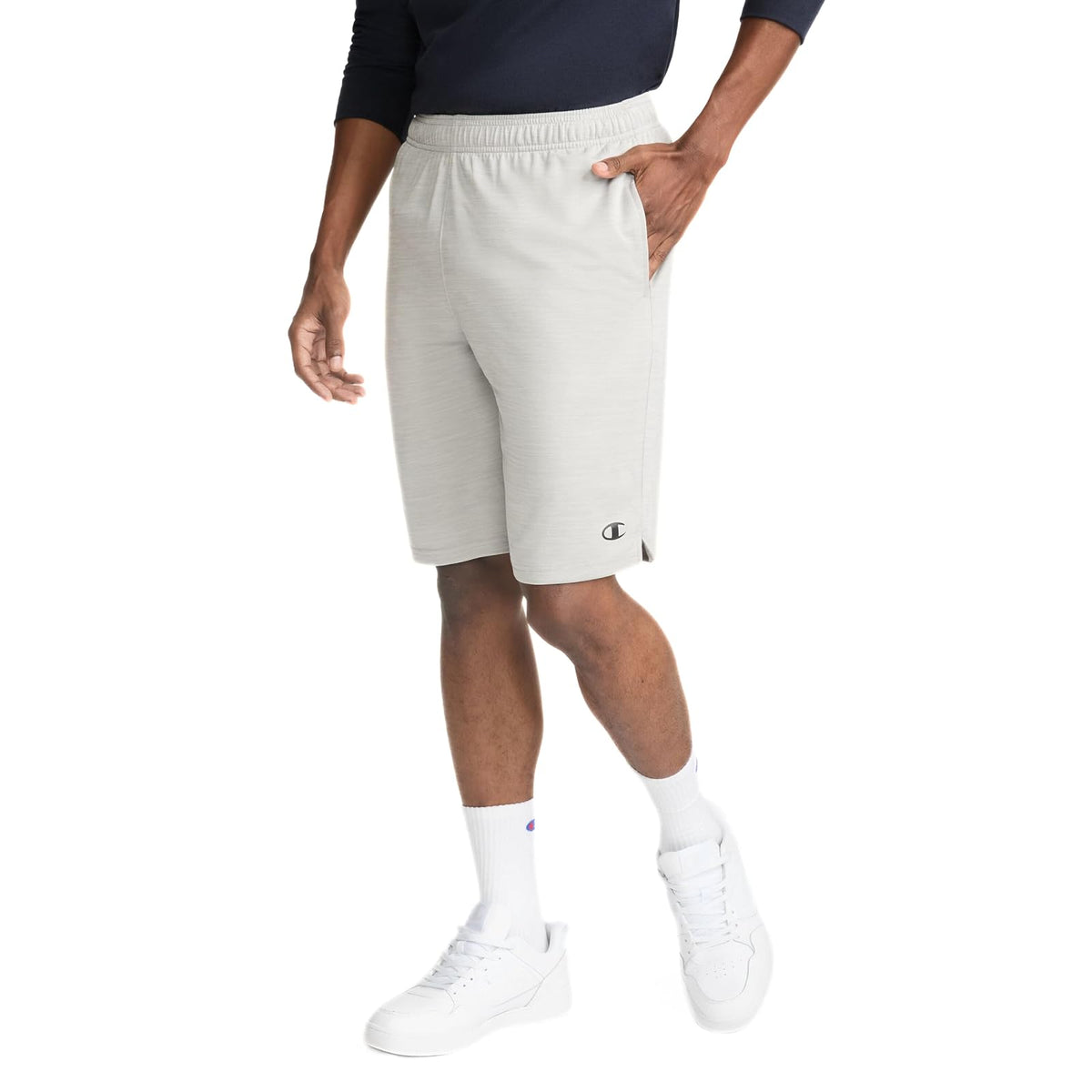 Champion Pantalones Cortos Deportivos Que absorben la Humedad Pantalones Cortos para Hombre - OXFORD GRAY - 4XL Amplio