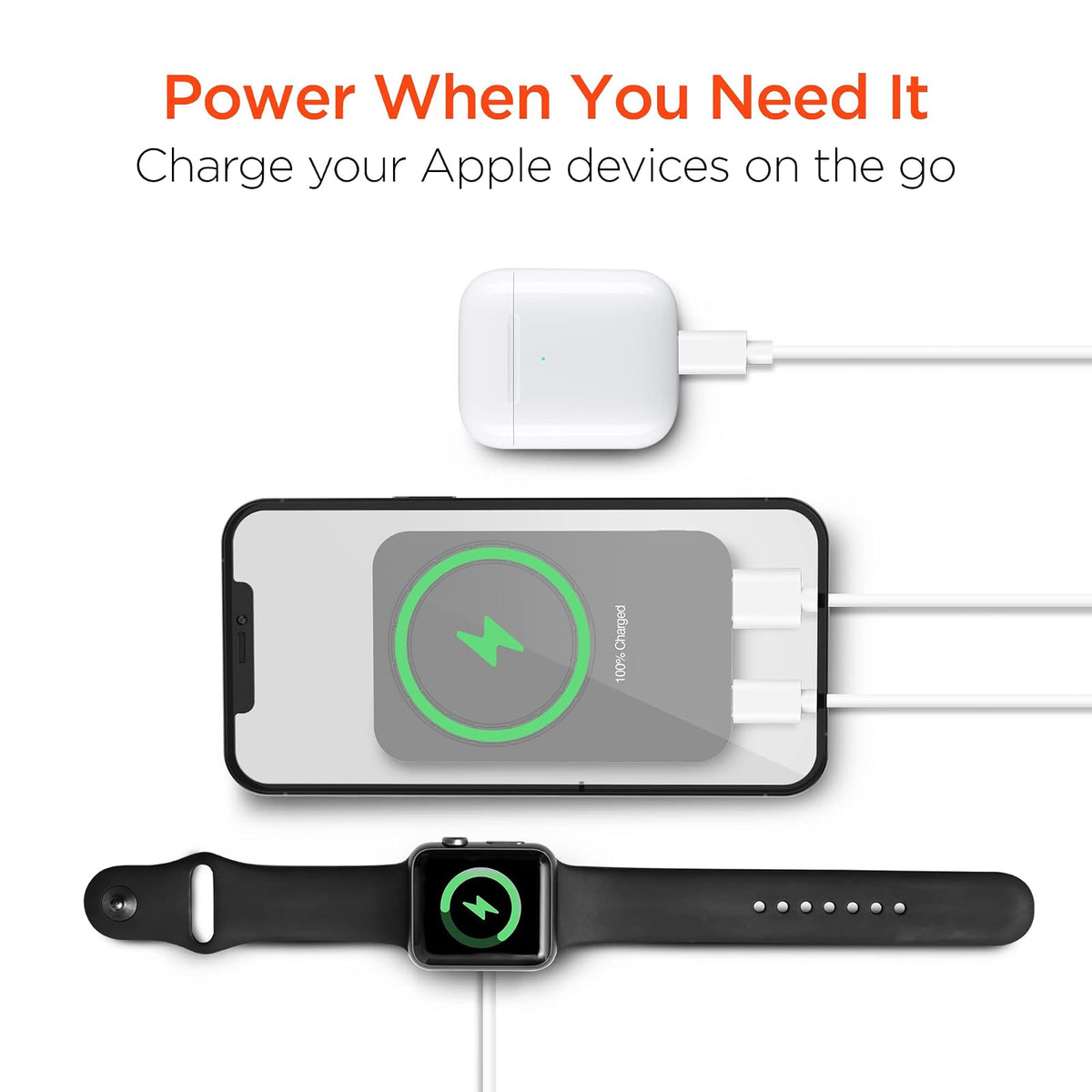 Batería inalámbrica para Iphone13 Compatible con magsafe, 5000 mAh