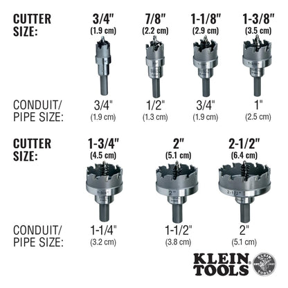 Klein Tools 31860 1-3/8" Carbide Hole Cutter