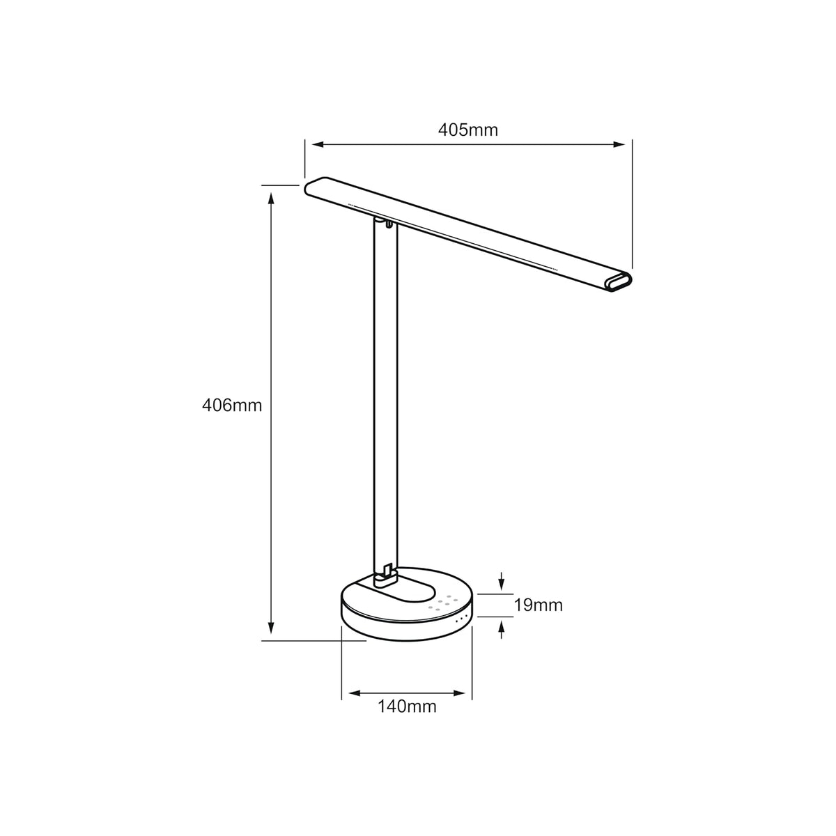 Tecnolite Connect - Lámpara de Mesa Inteligente WiFi LED 12 W con Estación de Carga Inalámbrica, Entrada USB, Luz Blanca Ajustable, Compatible con App móvil, Alexa, Google y Siri, Lámpara Interior