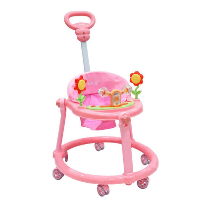 Infanti Andadera 3 en 1 Picnic con Paseador y Juguetero Musical - Rosa claro