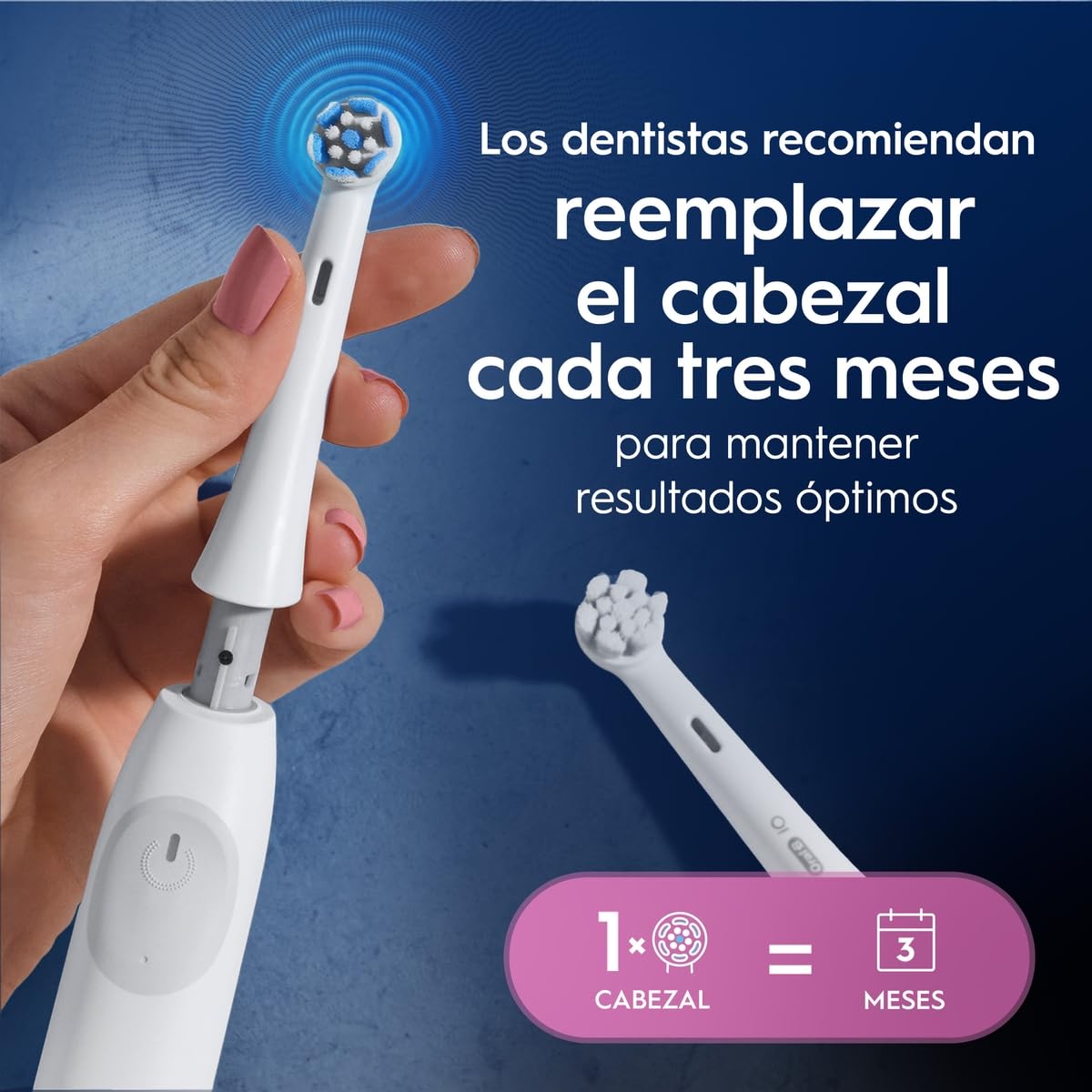 Oral-B Repuesto Cepillo Dental Eléctrico iO Ultimate Care, Suave, 2 Uds