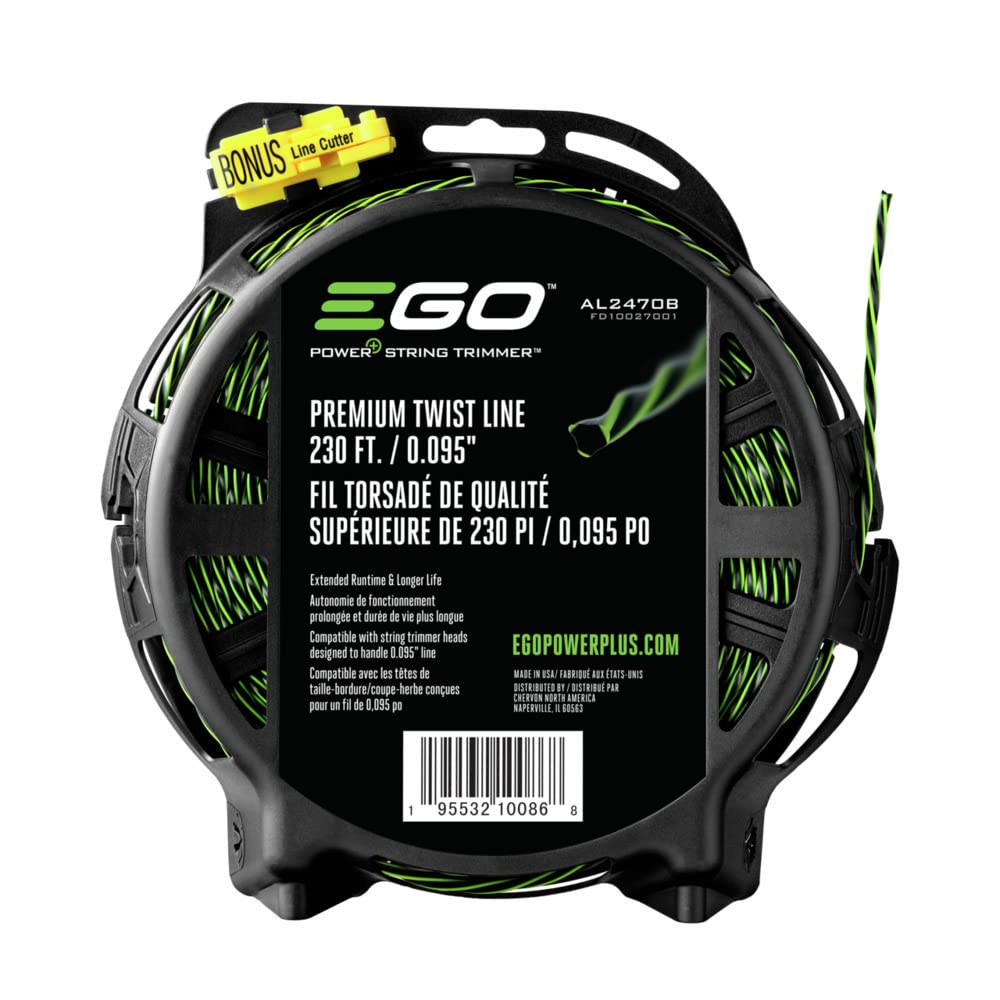 Ego AL2470B Premium Twist String, línea de Recortadora bicomponente (Paquete a Granel), Verde