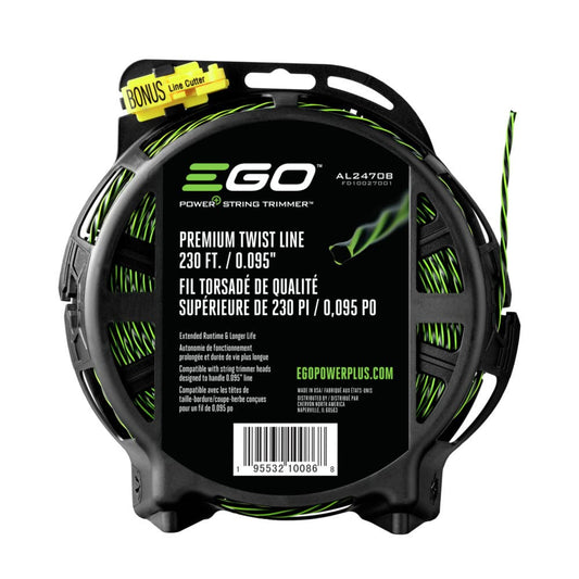 Ego AL2470B Premium Twist String, línea de Recortadora bicomponente (Paquete a Granel), Verde