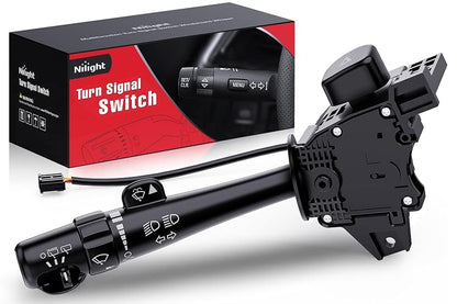 Nilight - Interruptor de señal de giro compatible con Chevy Suburban Tahoe 2007-2008, 2009, 2010, 2011, 2012, 2013, GMC Yukon XL 2007-2013, Cadillac Escalade Blinker, 2 años de garantía