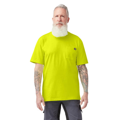 Dickies Playera de Manga Corta Cuello Redondo Heavyweight para Hombre - G - Amarillo claro