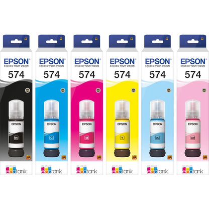 Epson Botella de Tinta Color Amarillo T574 65 mililitros para Impresora L8050