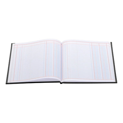 Wilson Jones Hardbound Accounting Journal, 9.25 x 7 Inches, 2 Columns, 80 Pages, 30 Lines per Page, Black (W74102A)