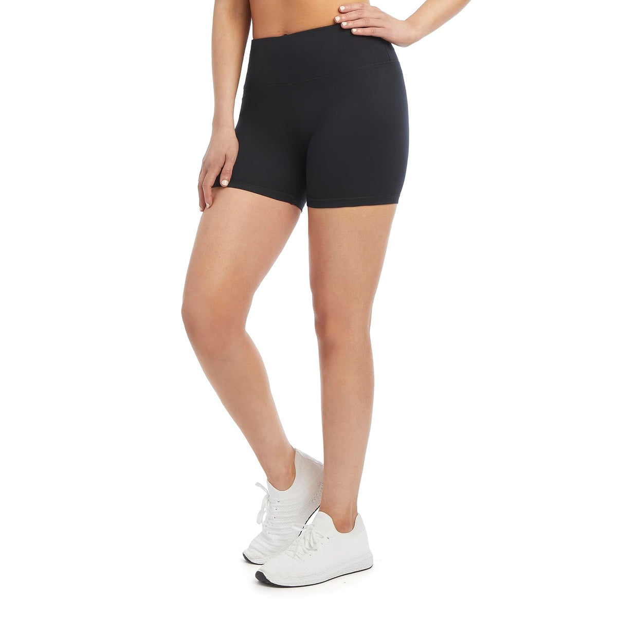 Jockey Paquete de 2 Pantalones Cortos de Cintura Alta para Bicicleta Pantalones Cortos Informales para Mujer