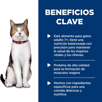 Hill's Science Diet Alimento Húmedo para Gato Adulto Pavo 24 Pack 82G | Alimento húmedo Hill's para gato, pavo real, soporte envejecimiento, salud de corazón y riñones, articulaciones sanas