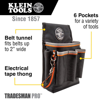 Klein Tools 5240 Tradesman Pro Pequeña bolsa de herramientas de mantenimiento