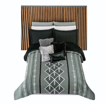 Colchas Concord Cobertor Pachi Flannel, Color Gris, 100% Poliéster, Tamaño King Size, Queen Size, Manta Cálida y Suave para Cama, Ideal para Invierno, 1 Pieza
