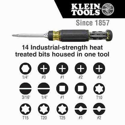 KLEIN TOOLS 32305 | Desarmador Multipuntas | 15 En 1 | Con Matraca