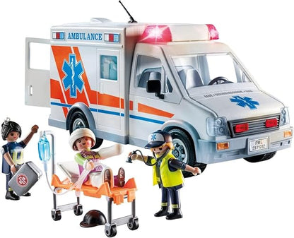 Playmobil City Action 71232 Ambulancia con con Accesorios y 3 Figuras