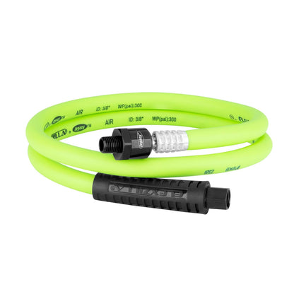 Flexzilla HFZ3804YW2B Manguera de Aire Giratoria 3/8 Pulgadas x 4 Pies, Híbrido, Verde Claro