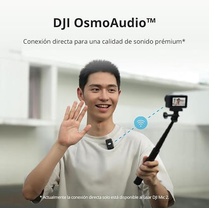 DJI Pack Estándar Osmo Action 4, cámara de acción 4K/120 fps | Sumergible, sensor de 1/1.3 pulgadas, gran rendimiento con poca luz, color D-Log M de 10 bits, batería 1770 mAh