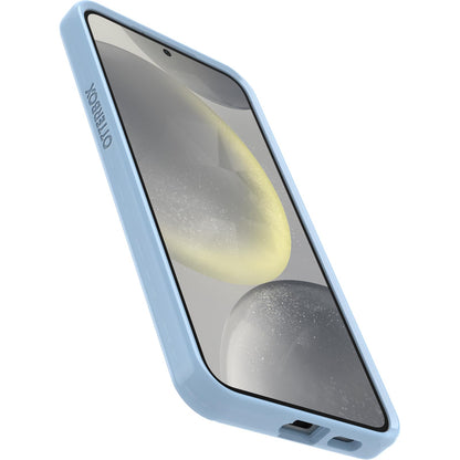 OtterBox - Carcasa Transparente para Samsung Galaxy S24+ Symmetry Series – Dawn Floral (Azul), Ultra Elegante, Compatible con Carga inalámbrica, Bordes elevados Que protegen la cámara y la