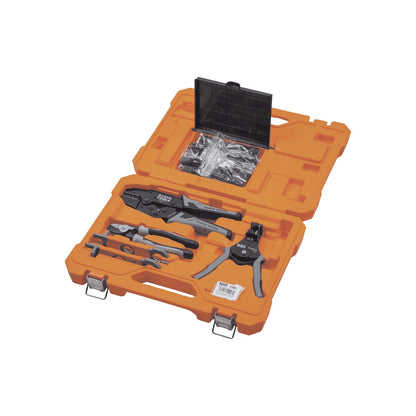 KLEIN TOOLS 92919S | Juego De Herramientas Solares | Kit Completo | Kit de herramientas para instalación solar segura; este set de herramientas agiliza corte, pelado y conexión de cableado.