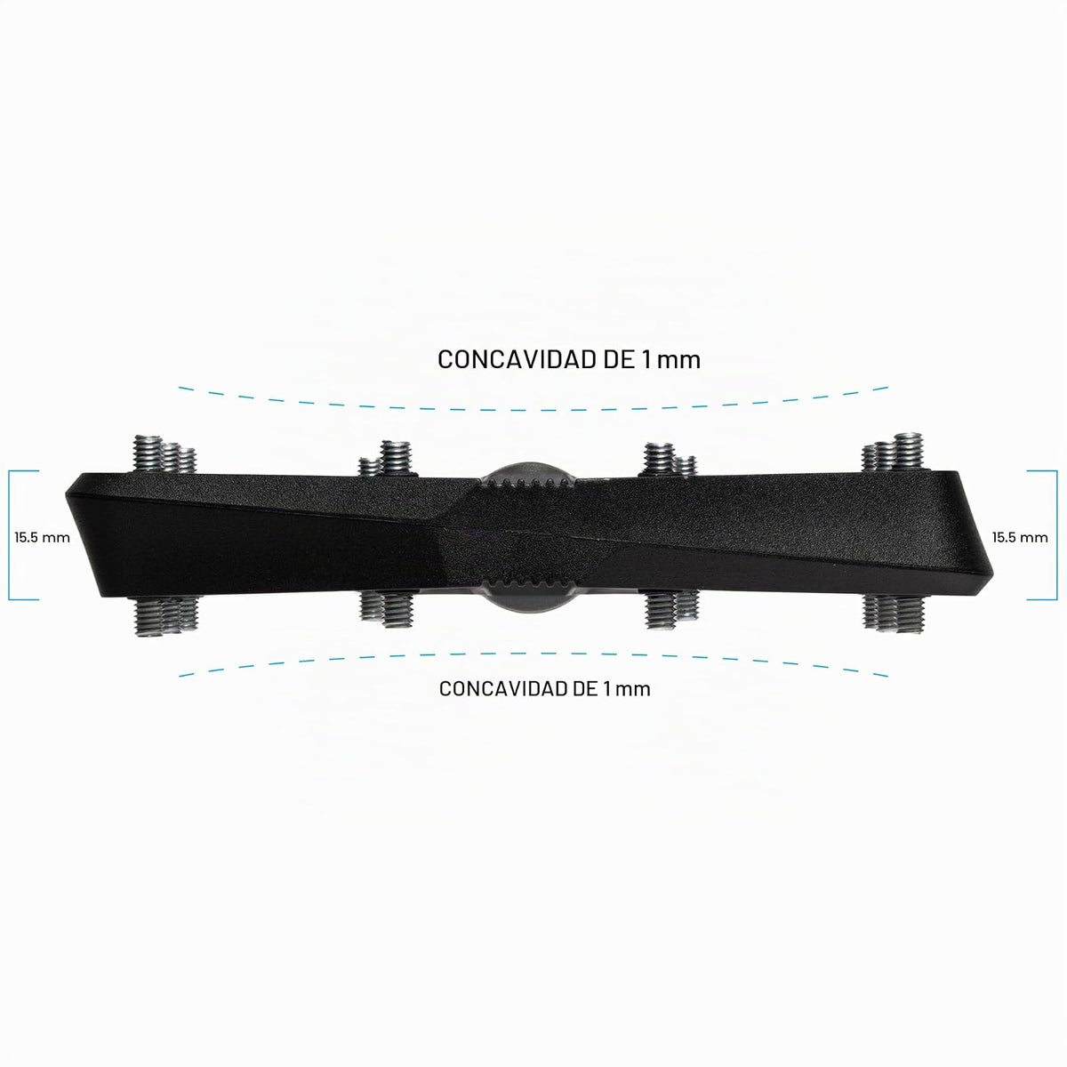 Crankbrothers - Pedal de Bicicleta Plano BMX/MTB - Pedal de Bicicleta de Plataforma, Perfil mínimo, Agarre Ajustable