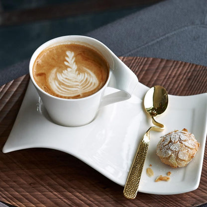 Villeroy & Boch New Wave Caffe Juego de 6 Piezas | Para 2 tazas, porcelana premium, apto lavaplatos y microondas