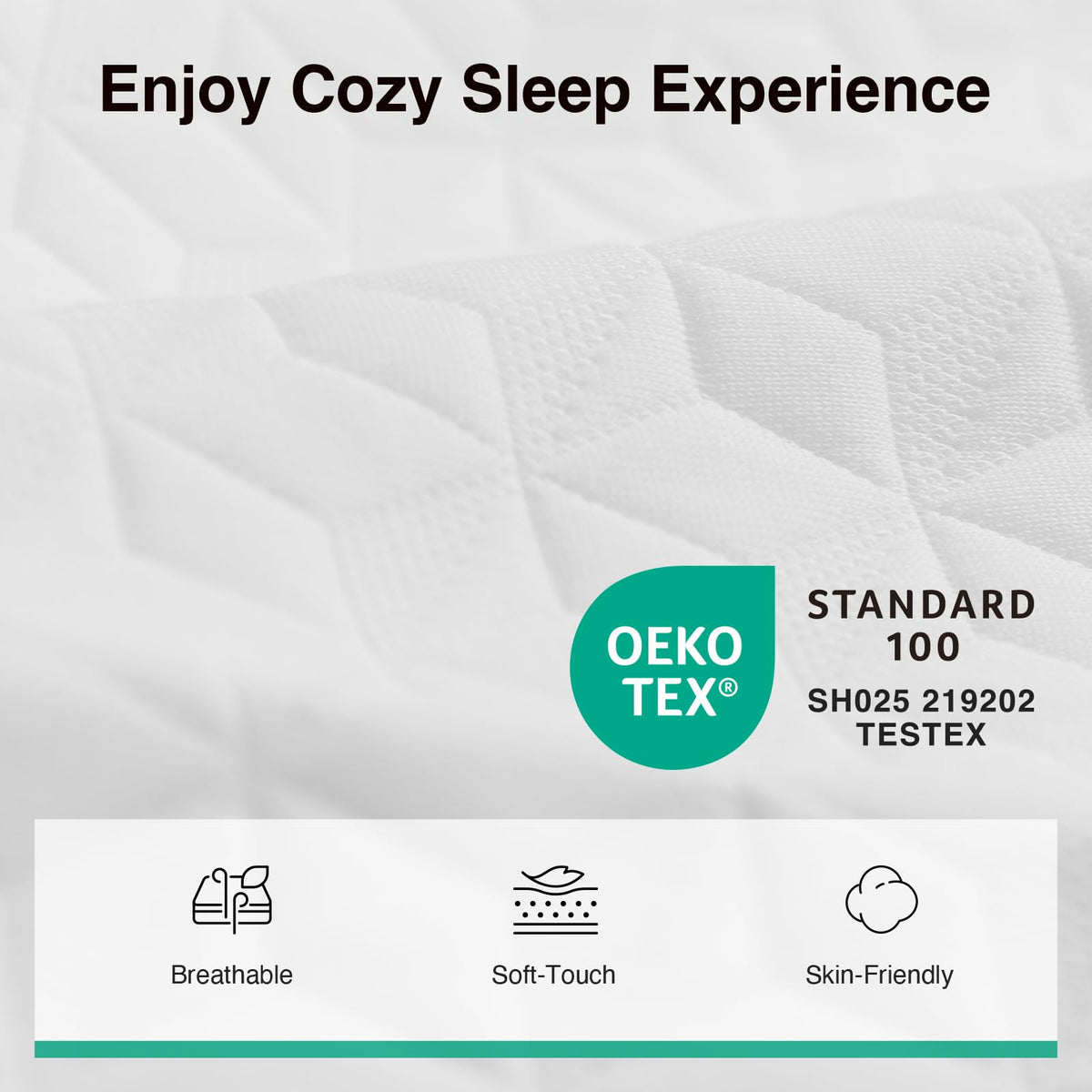 Novilla Colchón de tamaño matrimonial, colchón de Espuma viscoelástica para Cama matrimonial de 6 Pulgadas para niños con Espuma Transpirable cómoda y Funda de Punto Suave para Alivio de la presión y