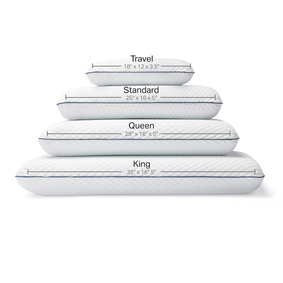 Weekender - Almohadas 2 Pack Tamaño King - Memory Foam con Gel Refrescante - Firmeza Suave Media - Soporte para Cuello y Hombros - para Dormir de Lado, Boca Arriba o Boca Abajo - Funda Lavable