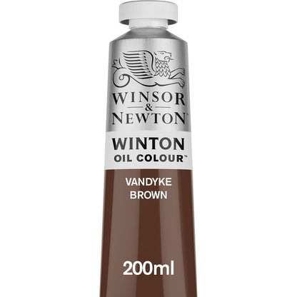 Winsor & Newton Winton Pintura de Óleo 200 ml - Marrón Vandyke