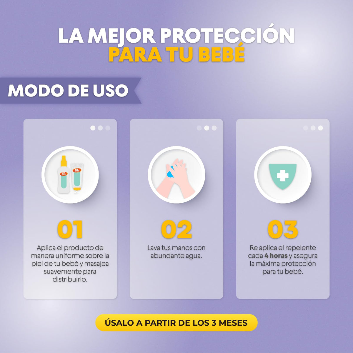 BYE BITES Repelente de Mosquitos BABY en Spray - Fórmula Para Piel Sensible - Hipoalergénico y Libre de Parabenos - Con Aroma a Manzanilla - En DUOPACK de 130 ml c/pieza - Protégete de los Insectos