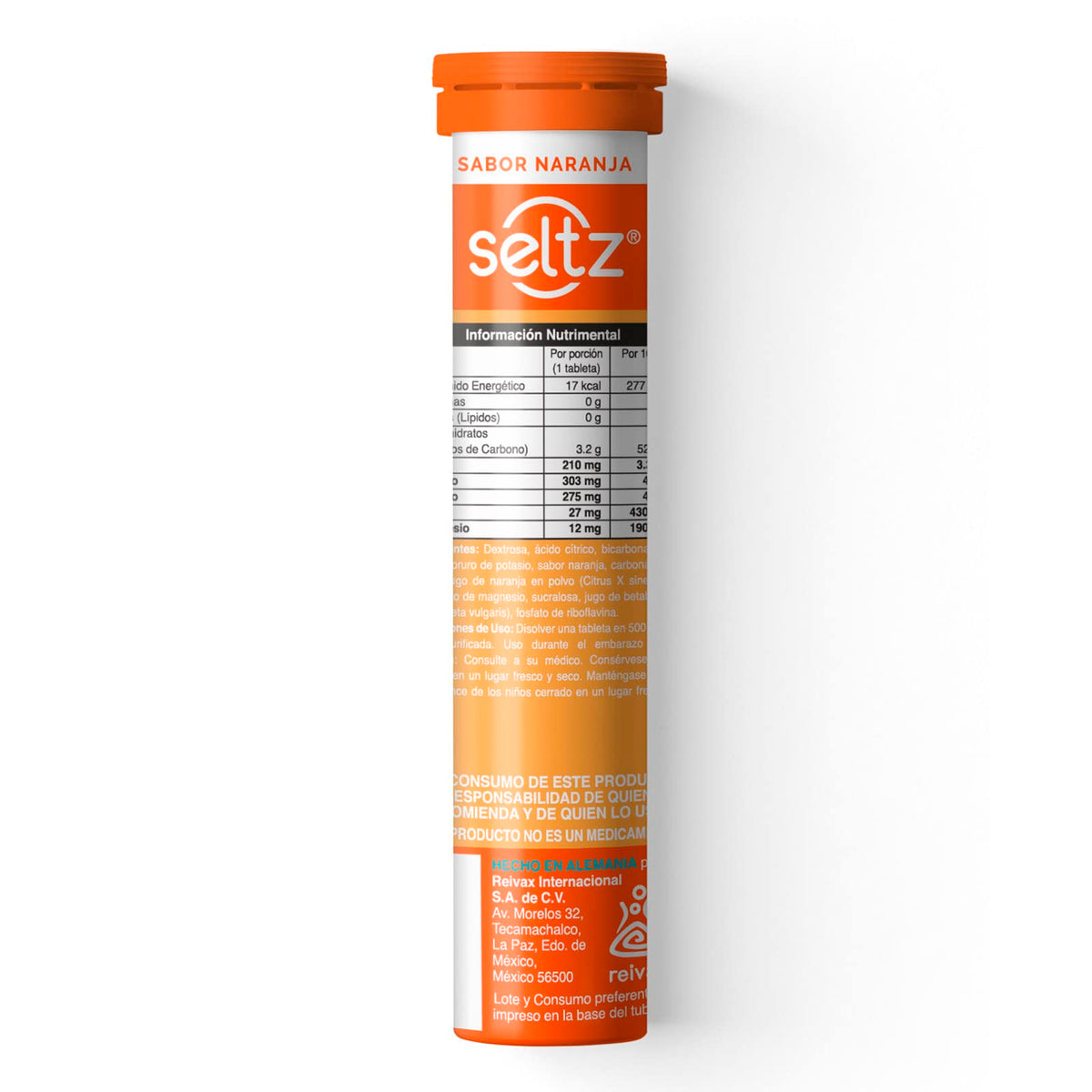 Seltz Kit Electrolitos Tableta Efervescente, Sabores Fresa Kiwi más Naranja, 26 Tabletas, 2 Pack