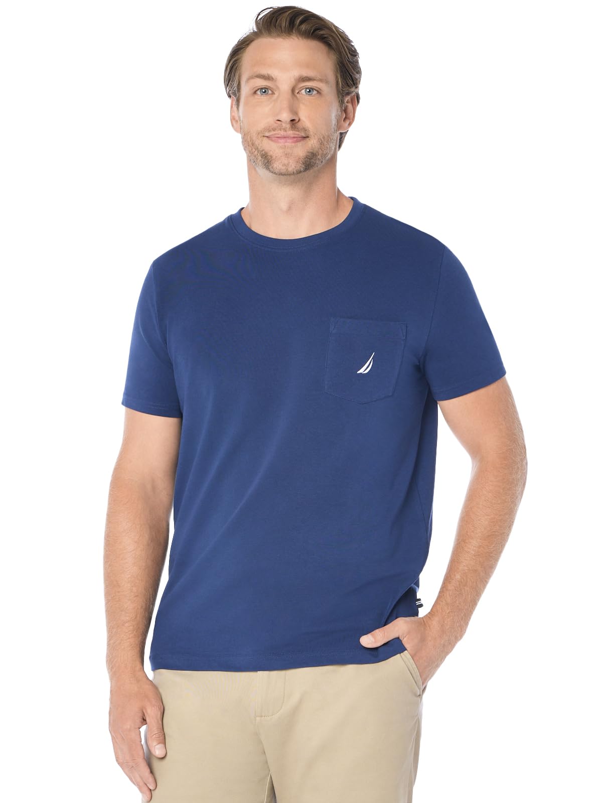 Nautica Playera con Bolsillo para Hombre - XS - Estate azul