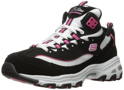 Skechers - Tenis de Noche para Mujer con Manos Libres, Summits - 23.5 cm - Negro - Rosado hot