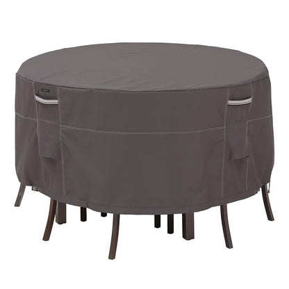 Classic Accessories Ravenna - Juego de Mesa y Silla Redonda Resistente al Agua de 60 Pulgadas de Alto, Mesa y Silla para Exteriores