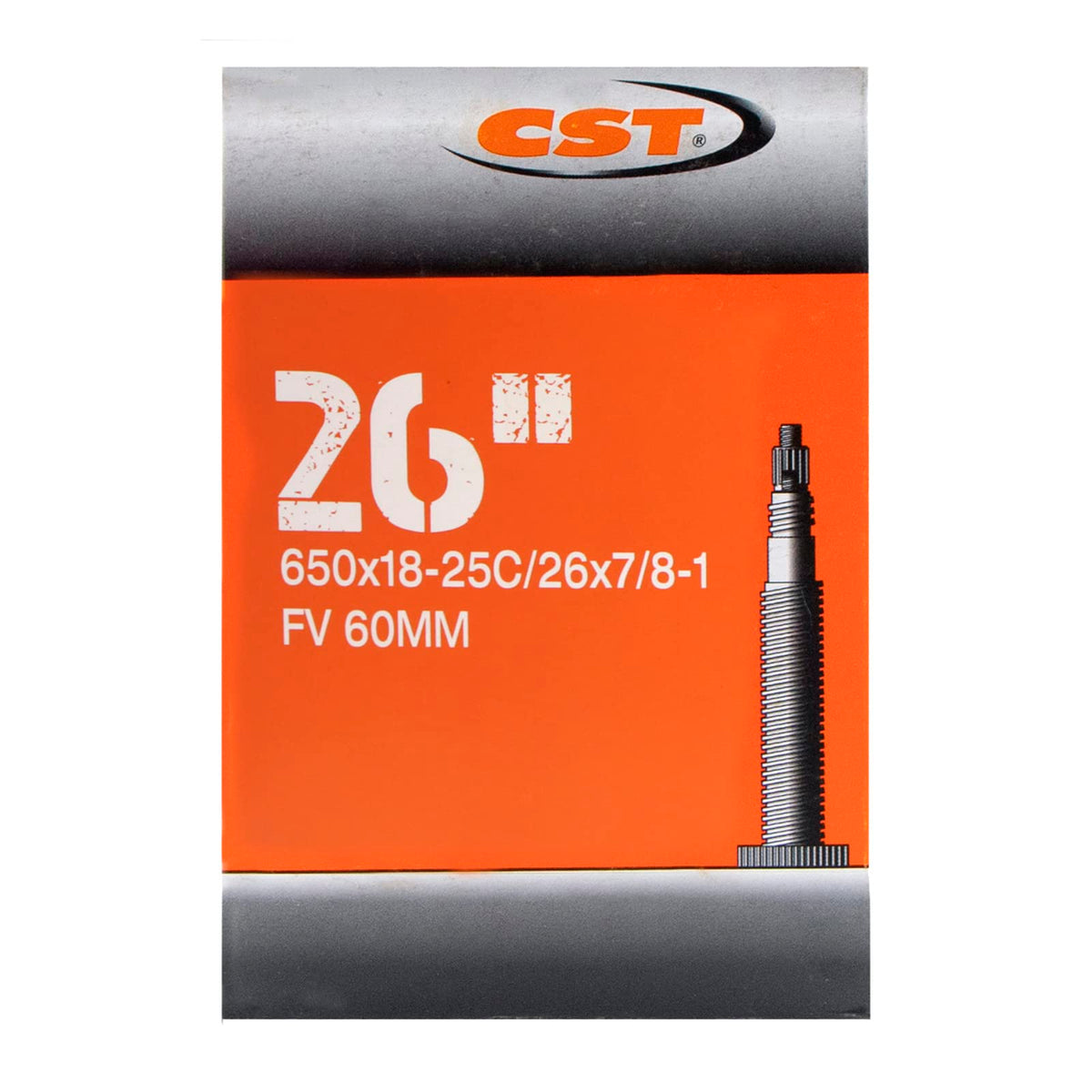 CST Cámara 650x18/25C (18/25-650) para Bicicleta de Ruta | Válvula Fina 60 mm | Resistente y Confiable ‍