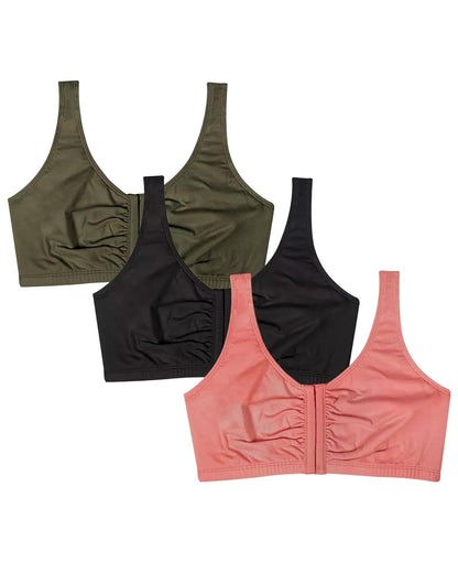 Fruit of The Loom Front Close Builtup Sports Bra Sujetador Deportivo Mujer