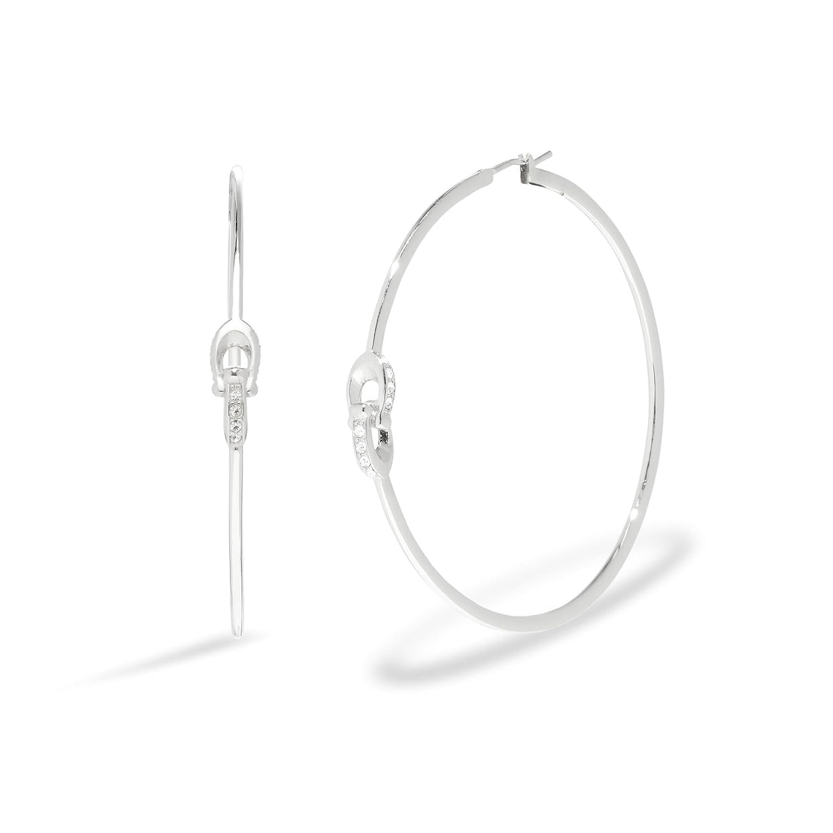 COACH - arete de corazón esmaltado - Una talla - plata