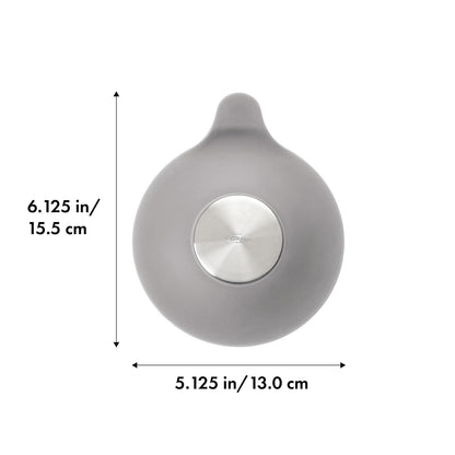 OXO Good Grips Retenedor de agua para fregadero, gris | Sellos de succión resistentes, se adapta a desagües estándar, resistente al óxido