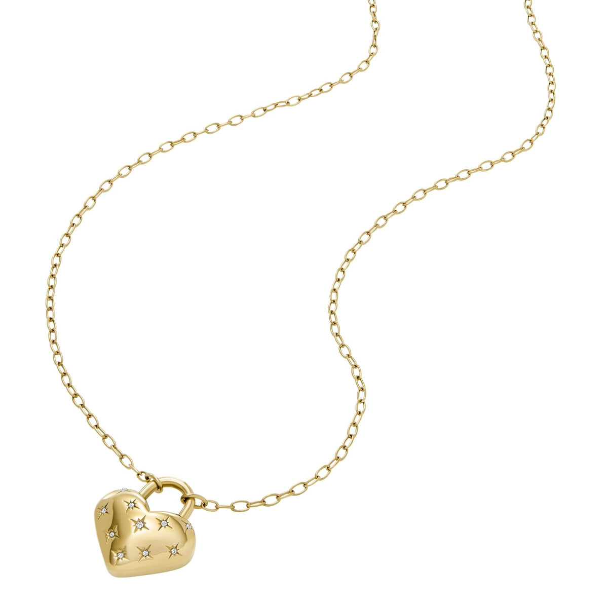 Fossil Collar jf04829710 sadie all my love de acero inoxidable en tono dorado para dama
