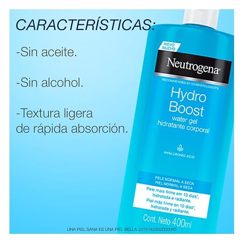 Neutrogena Pack Hydroboost Acido Hialuronico Gel Crema 400 ml + Water Gel 50 gr