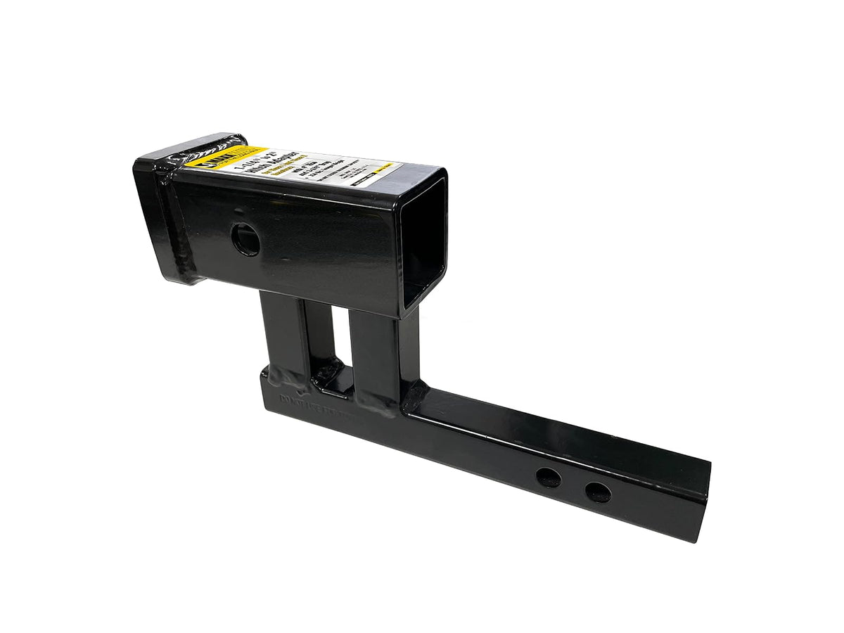 MaxxHaul 80875 Adaptador Extensor Enganche Remolque 2" Elevación/Caída 4" Vástago 1-1/4" Negro