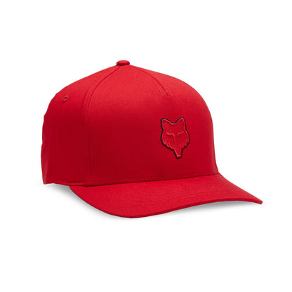 Fox Racing Fox Head Flexfit Hat Sombrero Adultos Unisex - CH-M - Rojo llama