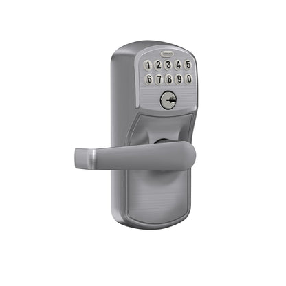 Schlage FE595CS V PLY 626 ELA Manija Electrónica Plymouth x Elan, Cromo Satinado