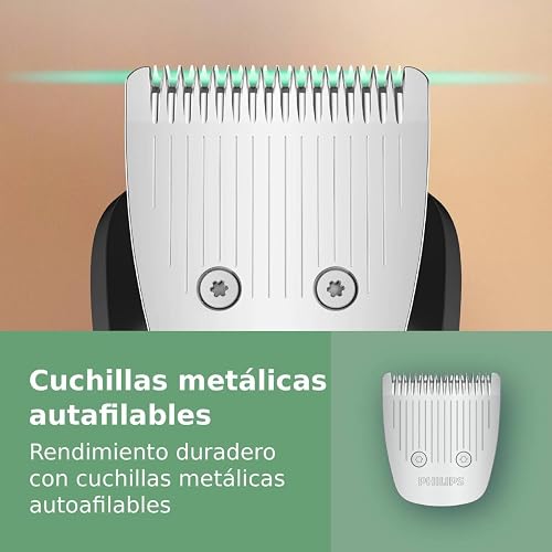 Philips Multigroom Serie 5000 | Recortadora 10 en 1 para Hombre con Cuchilla de Precisión | Barba, Nariz, Orejas y Cuerpo | 10 piezas | MG5922/15