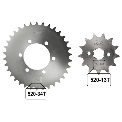 Italika F0203Ks21 Kit de Sprocket, Gris