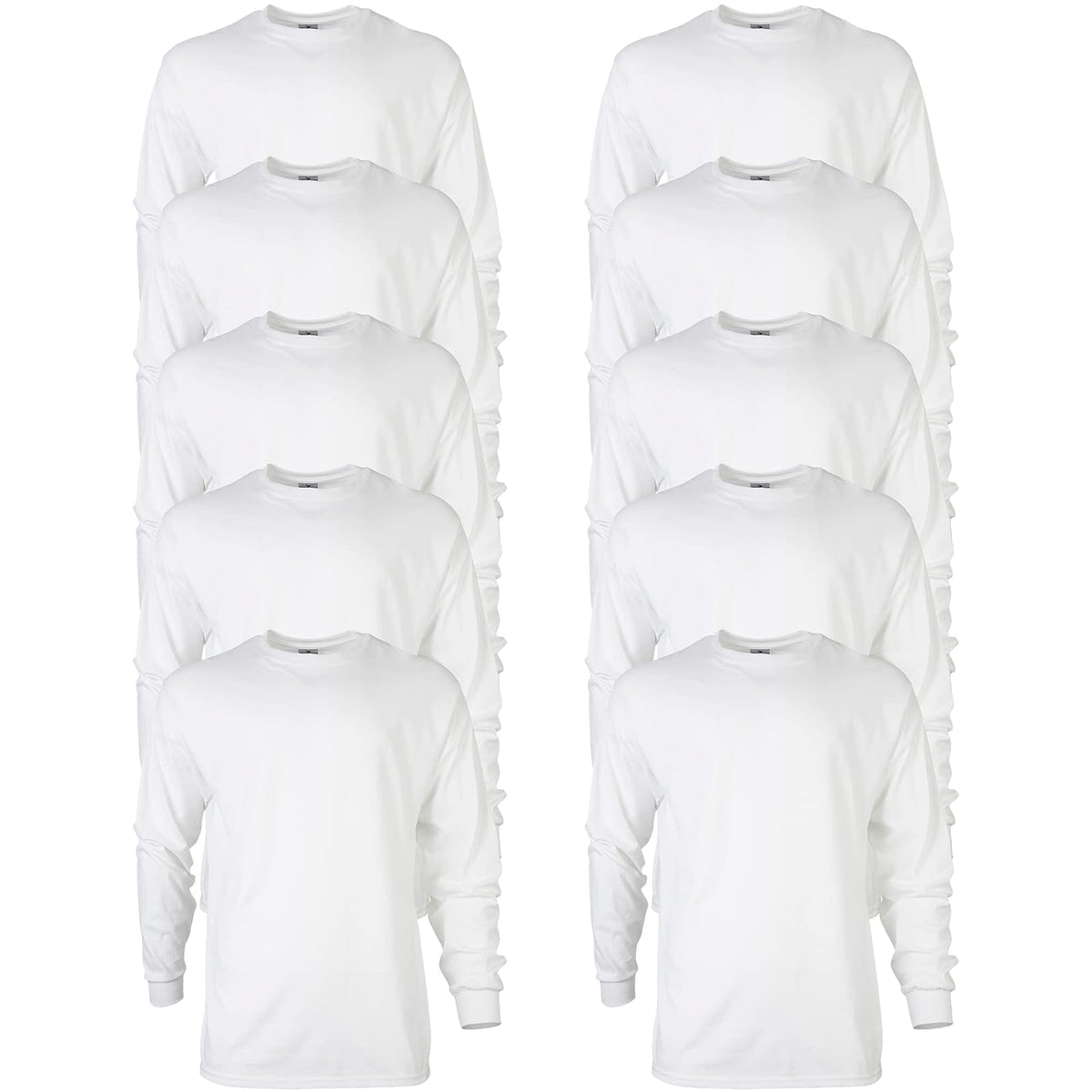 Gildan Playera Tipo Tank de Algodón para Hombre, G220 - G - Blanco (paquete de 10)