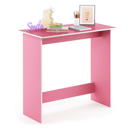 Furinno Mesa de Estudio Simplista, Rosa, 39.4 cm x 80 cm x 75.4 cm