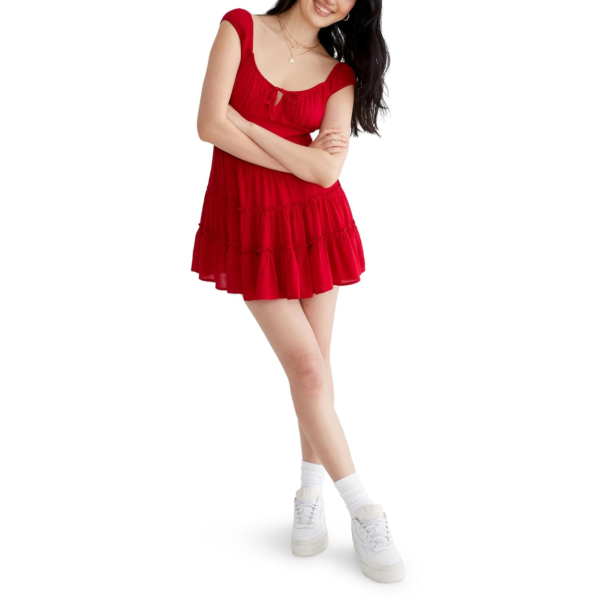 Aeropostale Smocked WST Min Vestido Informal Mujer